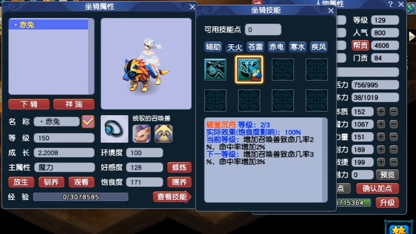 梦幻西游坐骑给宝宝加什么