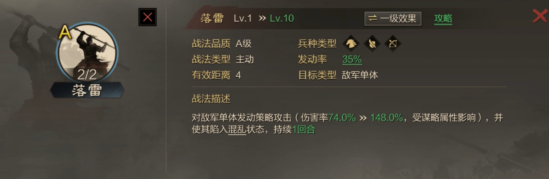 率土之滨迷阵和落雷哪个英雄拆解