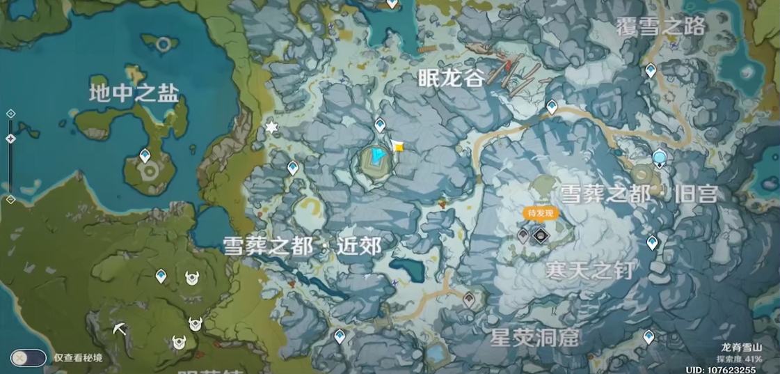 原神雪山眠龙谷地坛怎么开