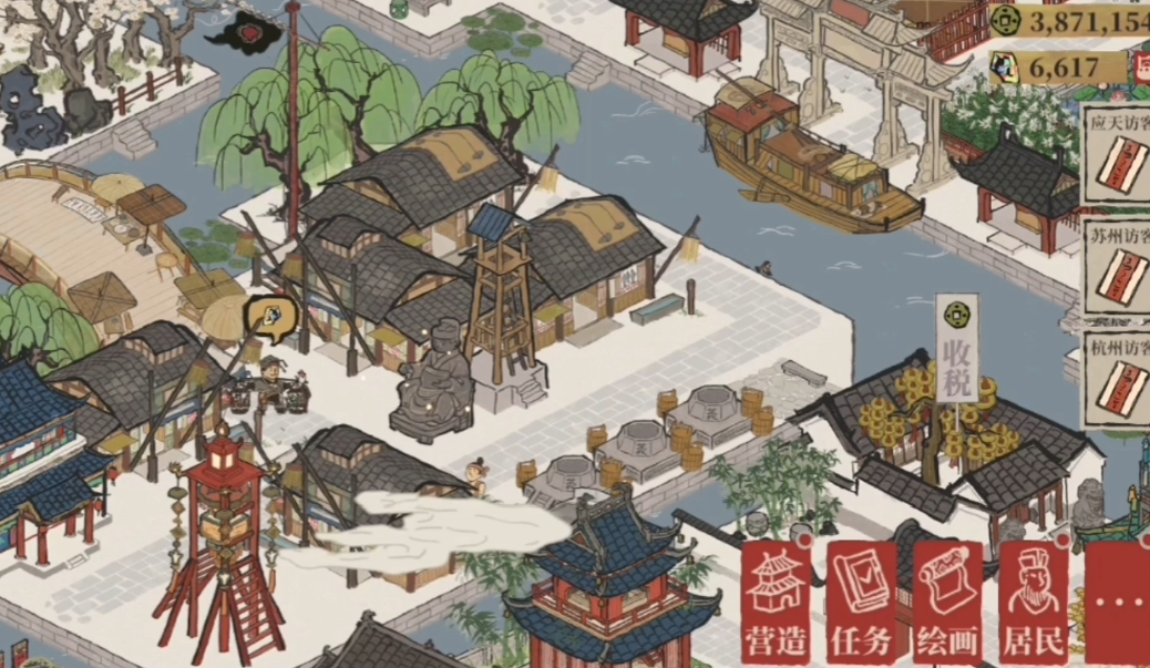 江南百景图湖心亭造在哪