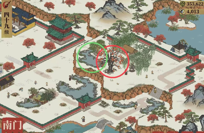江南百景图怎么做局部图