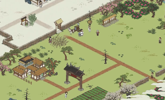 江南百景图桃花村带谁